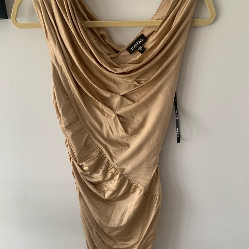 Bebe sz small cocktail dress nude